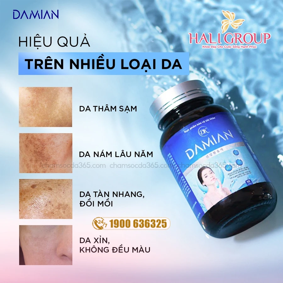 Viên Uống Trắng Da Damian