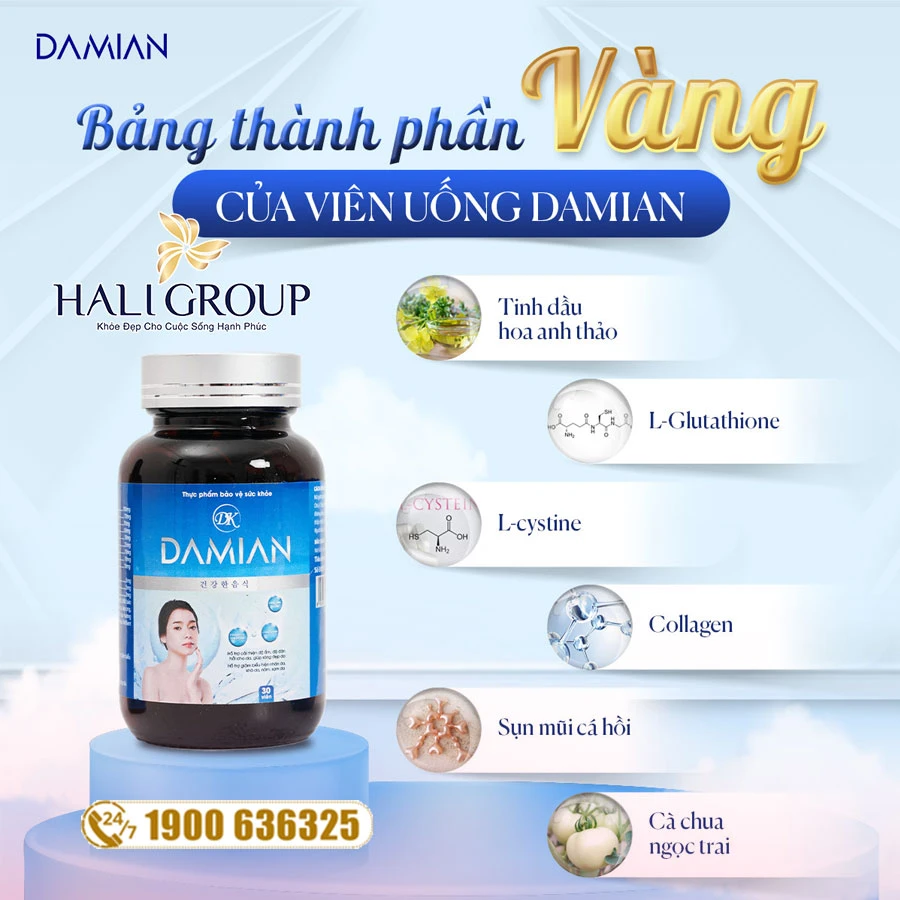 Viên Uống Trắng Da Damian