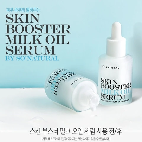 Serum Trắng Da So'Natural Skin Booster Milk Oil Serum 30ml