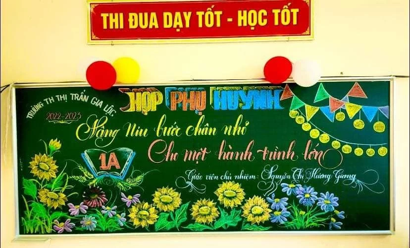 Tổng hợp mẫu trang trí bảng họp phụ huynh đẹp