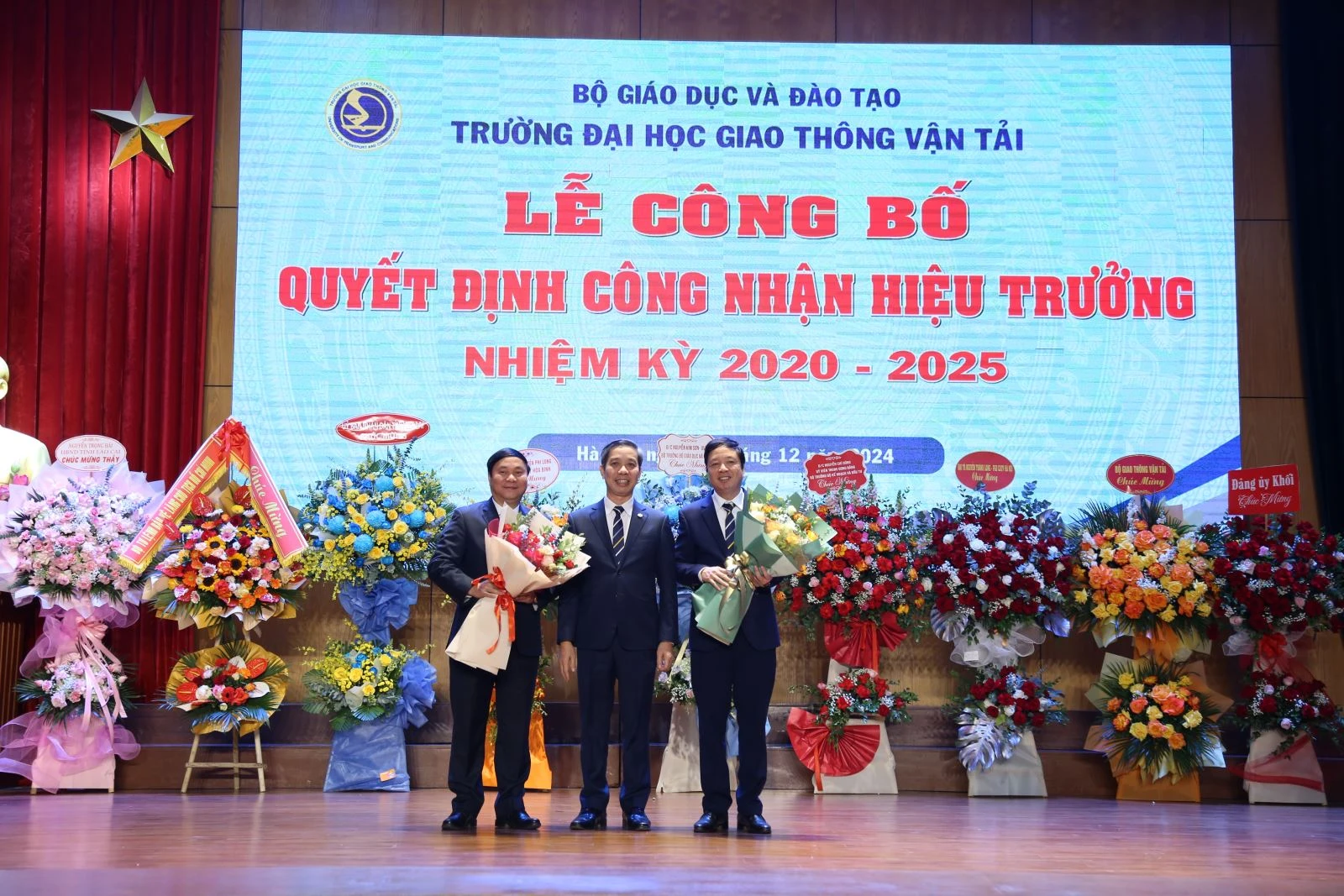 Lễ Công bố Quyết định công nhận Hiệu trưởng Trường Đại học Giao thông vận tải nhiệm kỳ 2020-2025